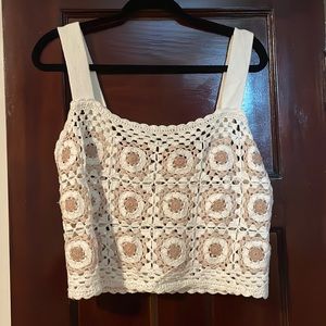 Abercrombie crochet knit tank NEW WITHOUT TAGS